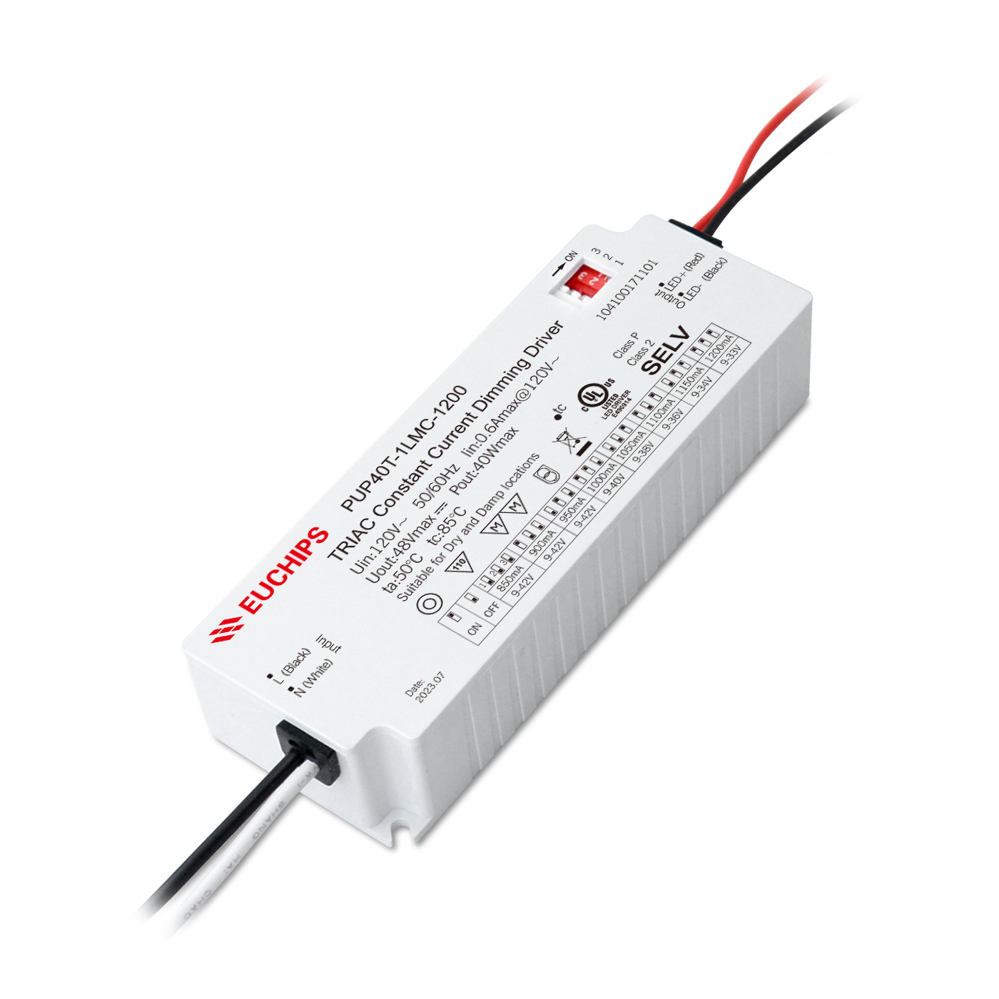 Euchips Electronics Inc PUP40T-1LMC-1200 electronic component product image