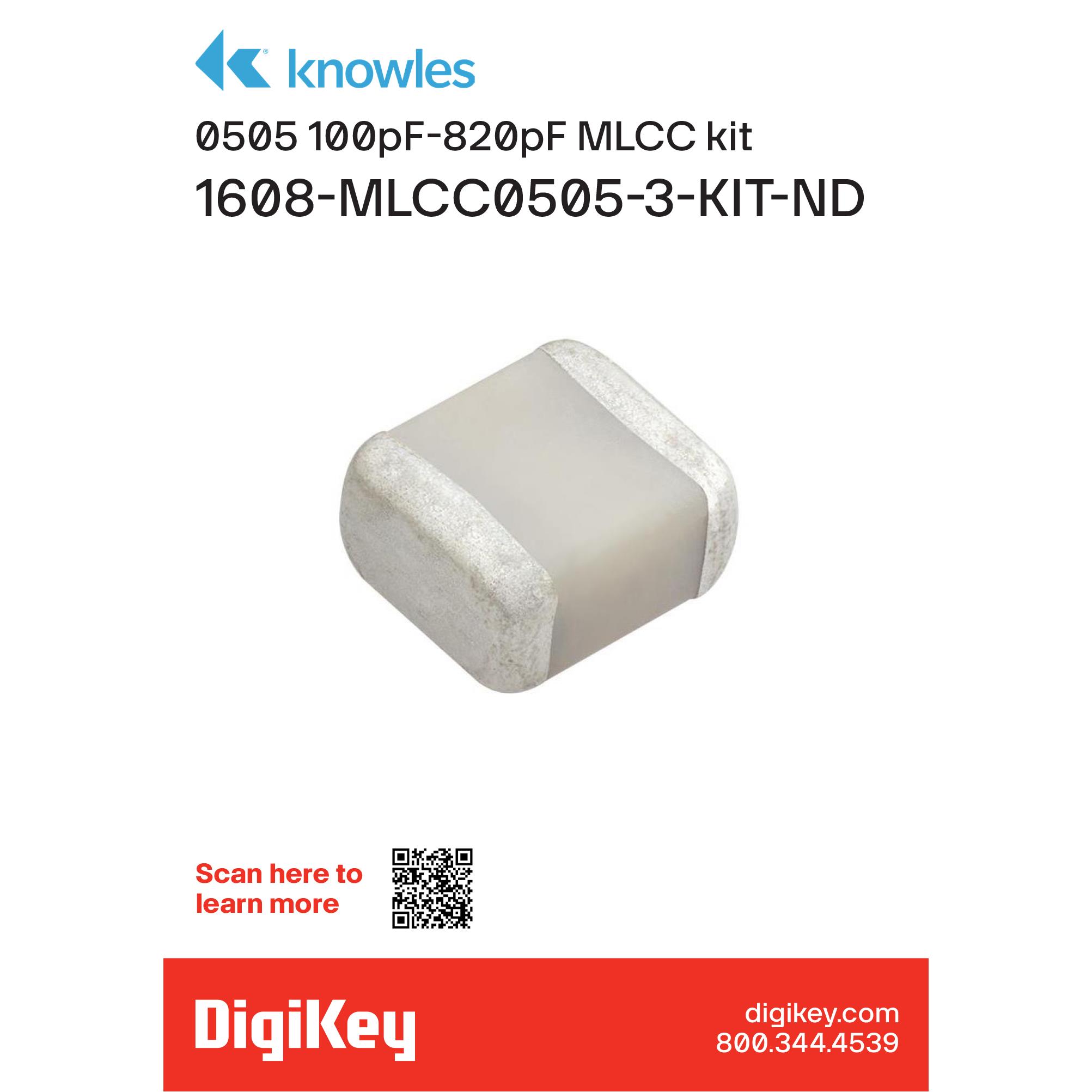 Knowles Syfer MLCC0505-3 electronic component product image