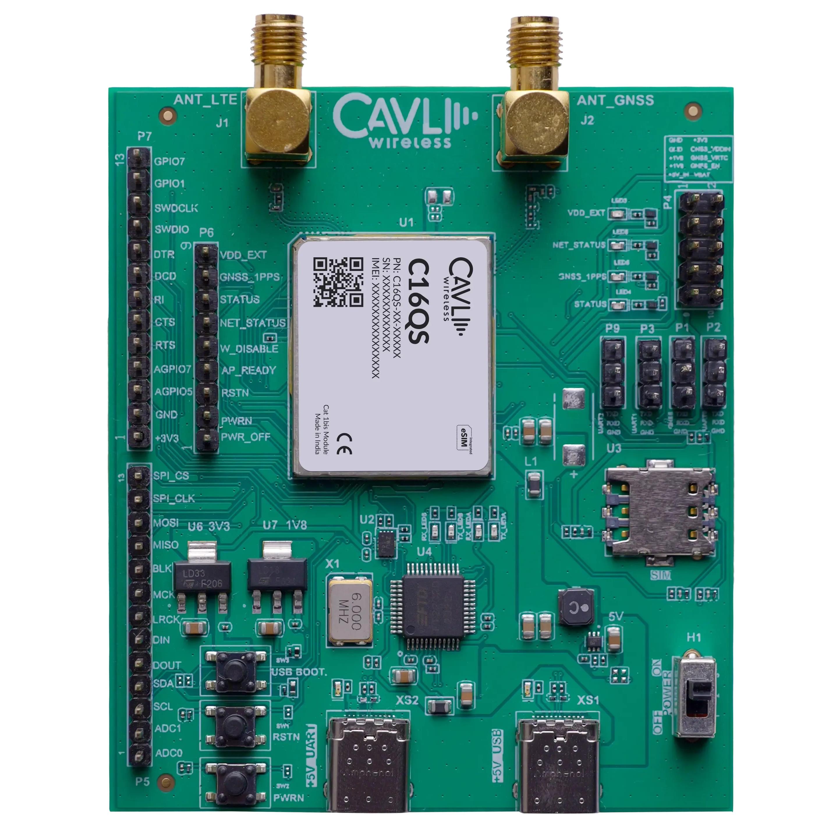Cavli Wireless C16QS-EVK-V2-04 electronic component product image