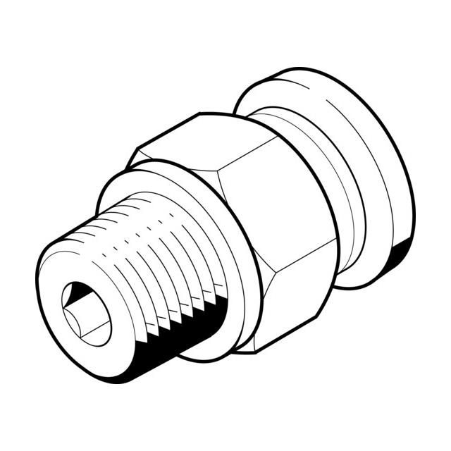 Festo Corporation QB-1/2-3/8-U-M electronic component product image