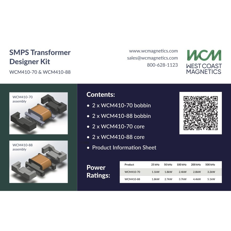 West Coast Magnetics WCM410KIT-70-88 electronic component product image