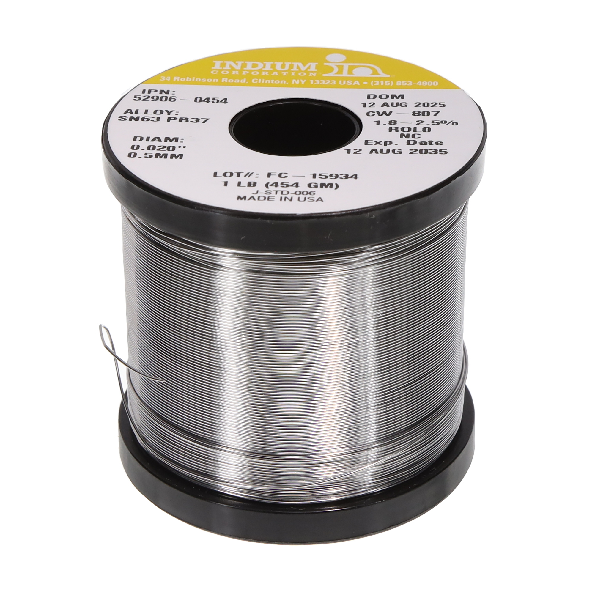 Indium Corporation of America WIREFC-52906-0454 electronic component product image