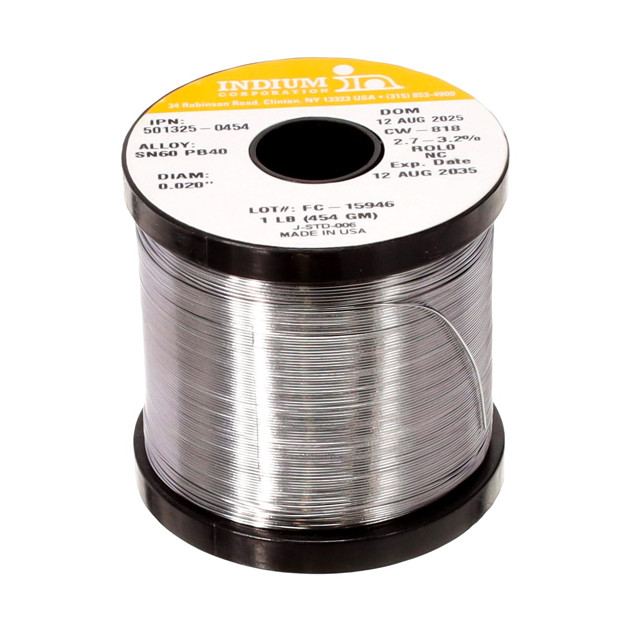 Indium Corporation of America WIREFC-501326-0454 electronic component product image