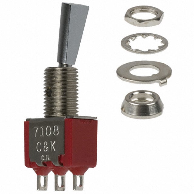 C&K 7108P3YZQE electronic component product image