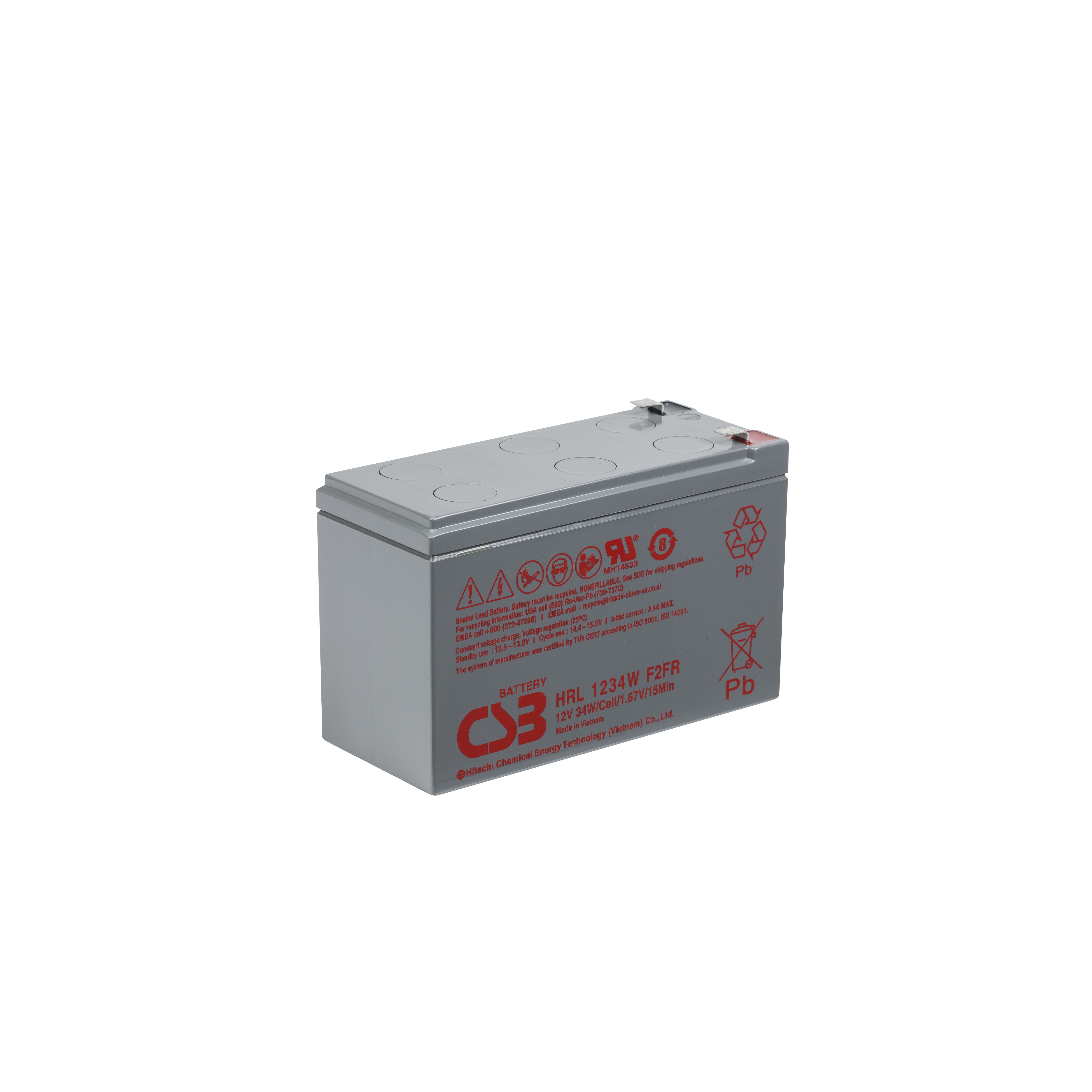 CSB Battery HRL-1234WF2FR electronic component product image