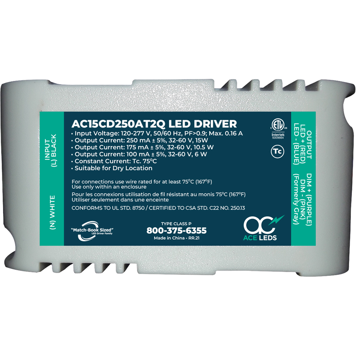AC Electronics AC15CD250AT2Q electronic component product image