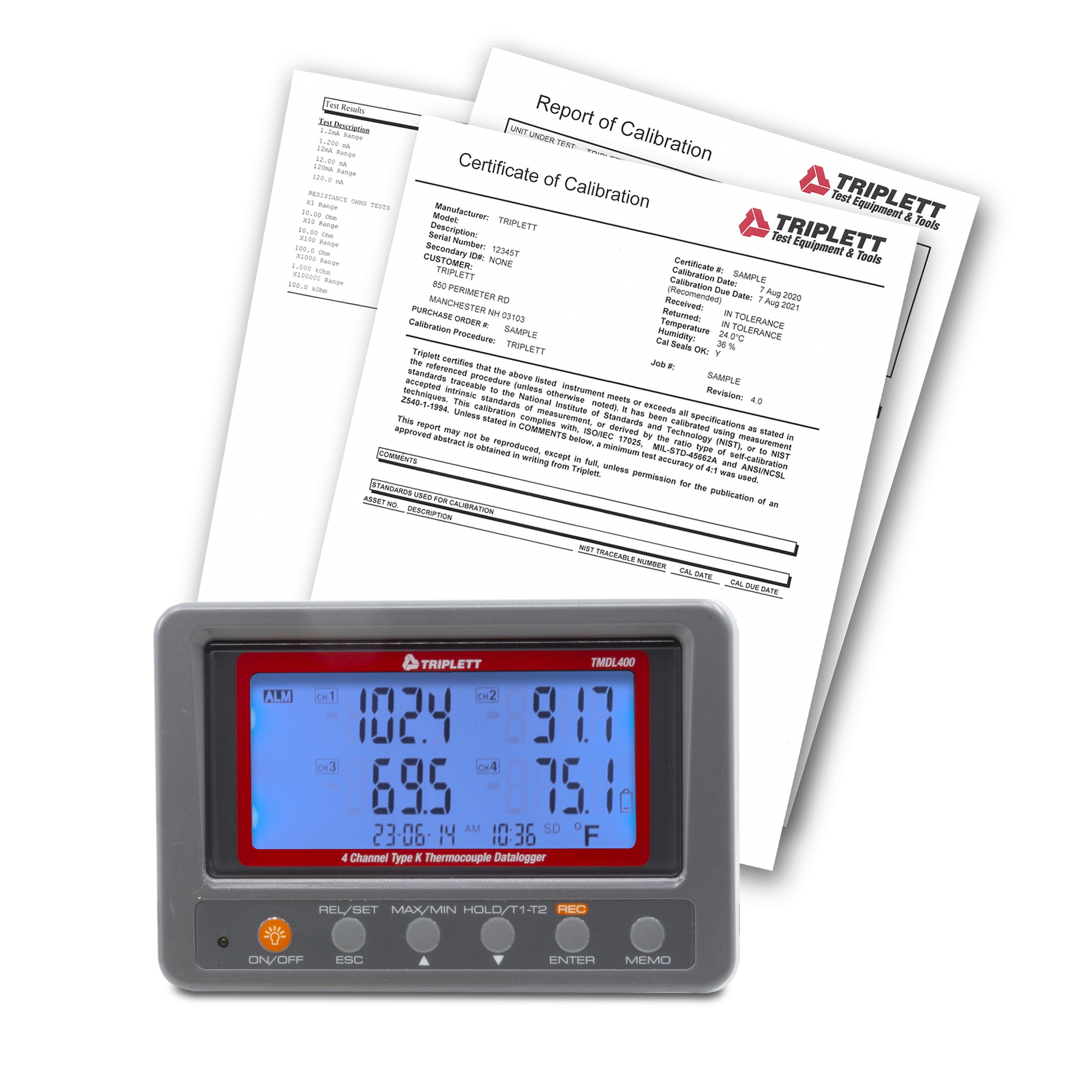 Triplett Test Equipment and Tools TMDL400-NIST electronic component product image