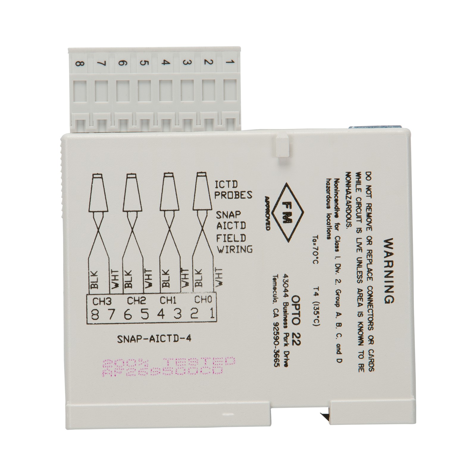 Opto 22 SNAP-AICTD-4 electronic component product image