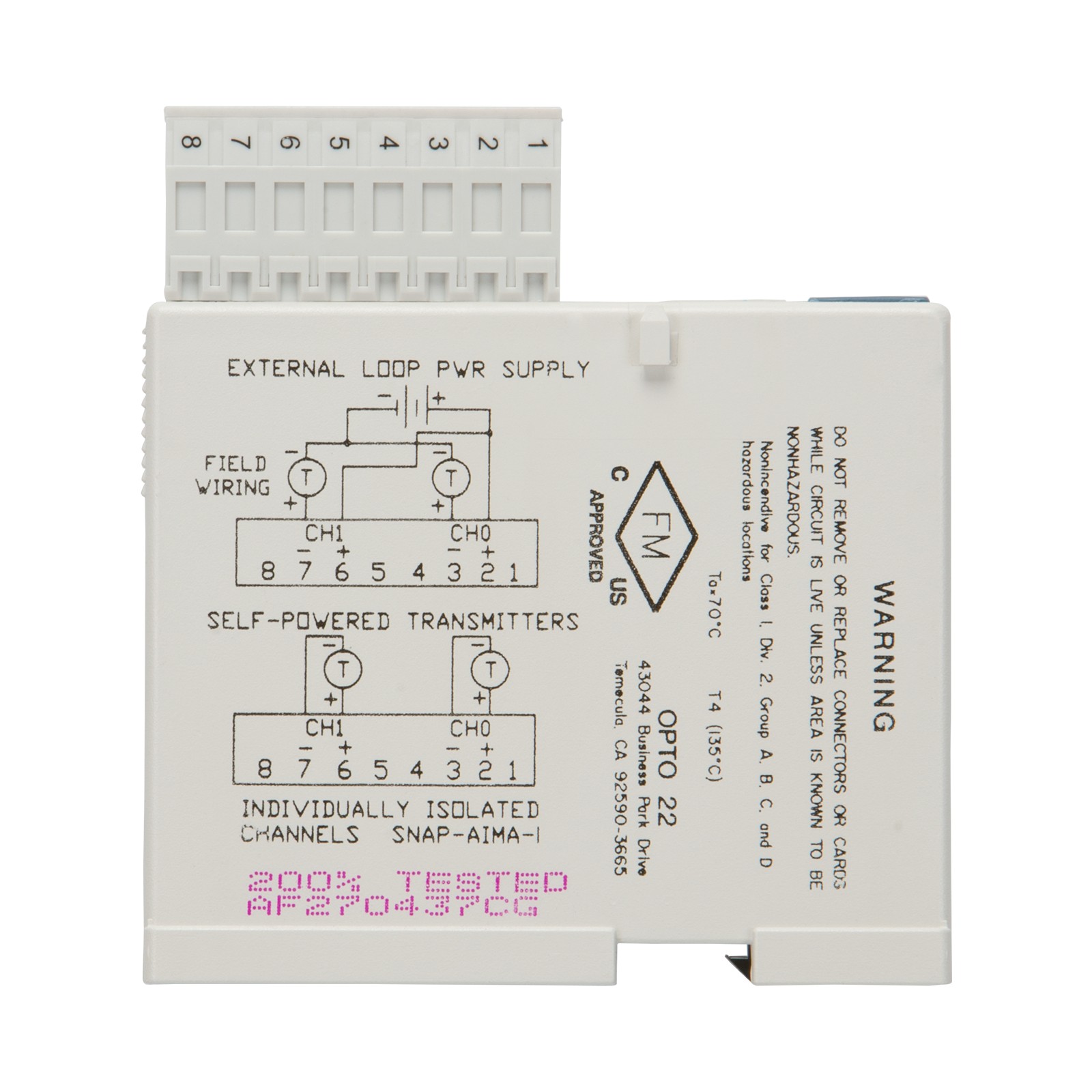 Opto 22 SNAP-AIMA-I electronic component product image