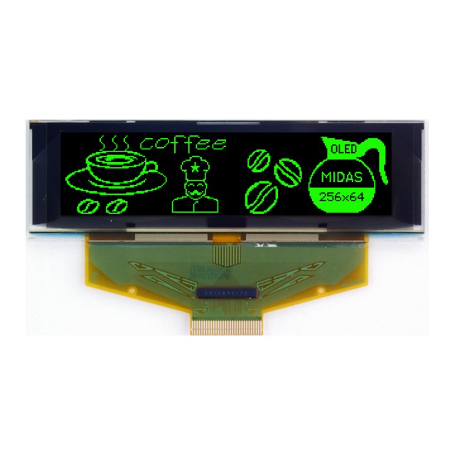 Midas Displays MCOT256064BA-GM electronic component product image
