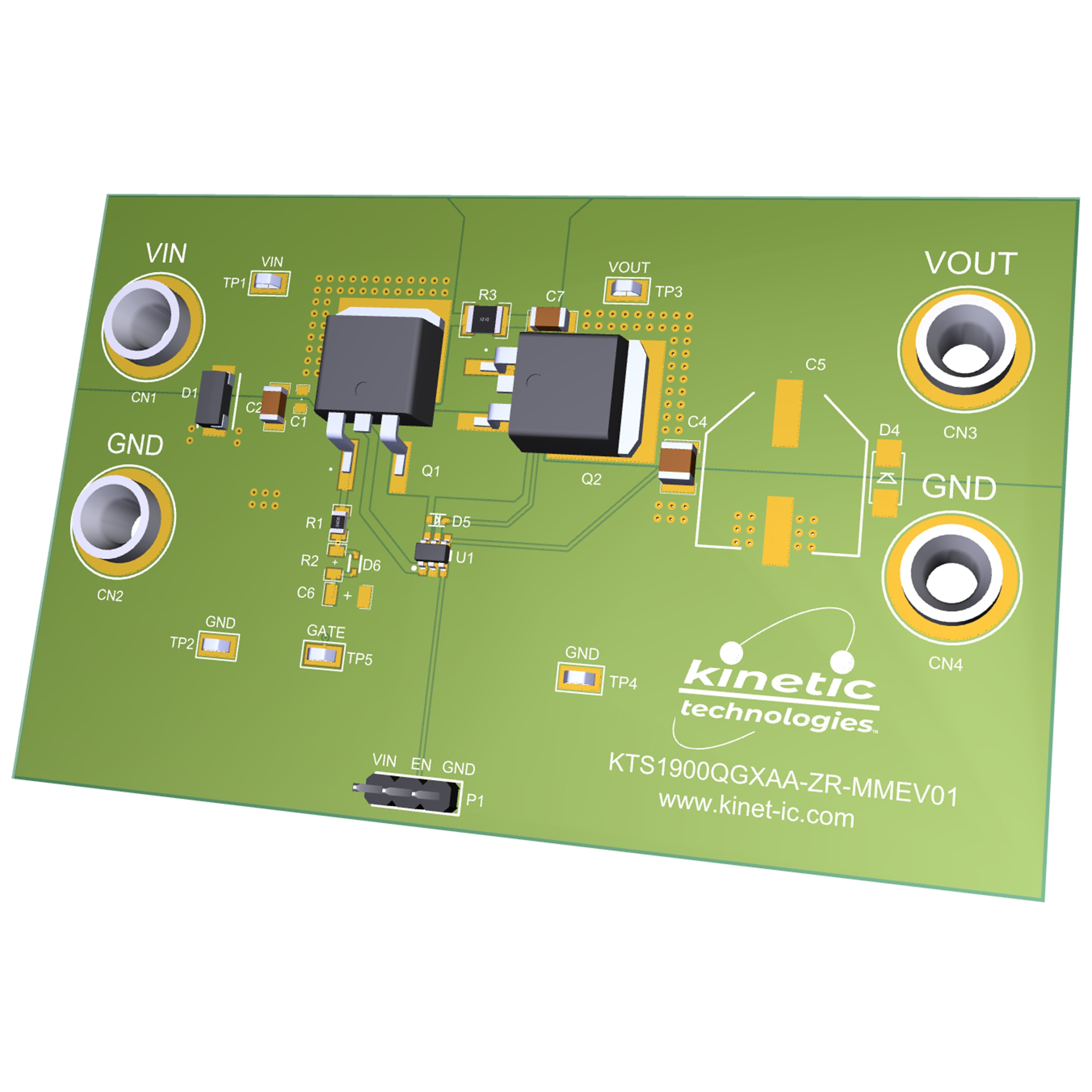 Kinetic Technologies KTS1900QGXAA-ZR-MMEV01 electronic component product image
