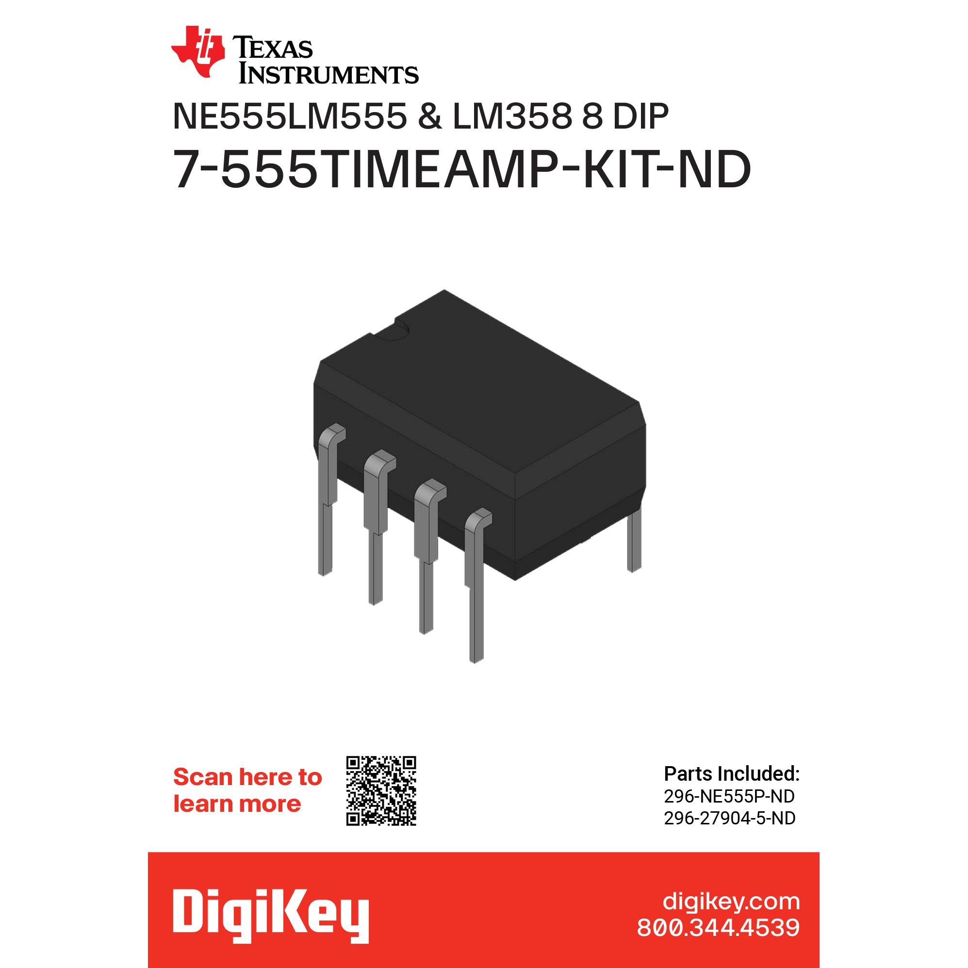 DigiKey Kit (VA) 555TIMEAMP electronic component product image