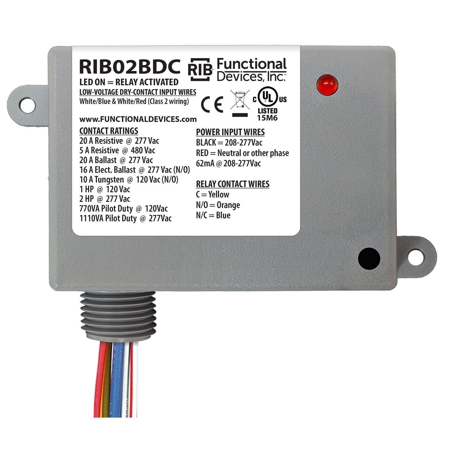 Functional Devices RIB02BDC electronic component product image