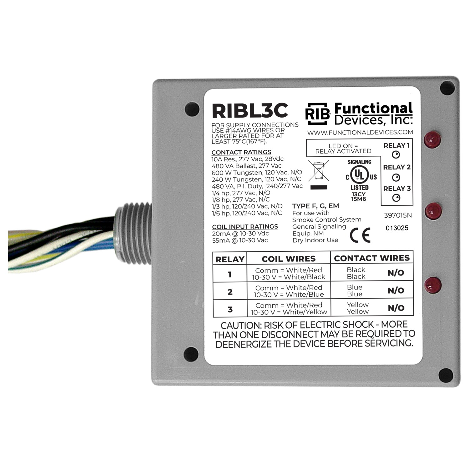 Functional Devices RIBL3C electronic component product image