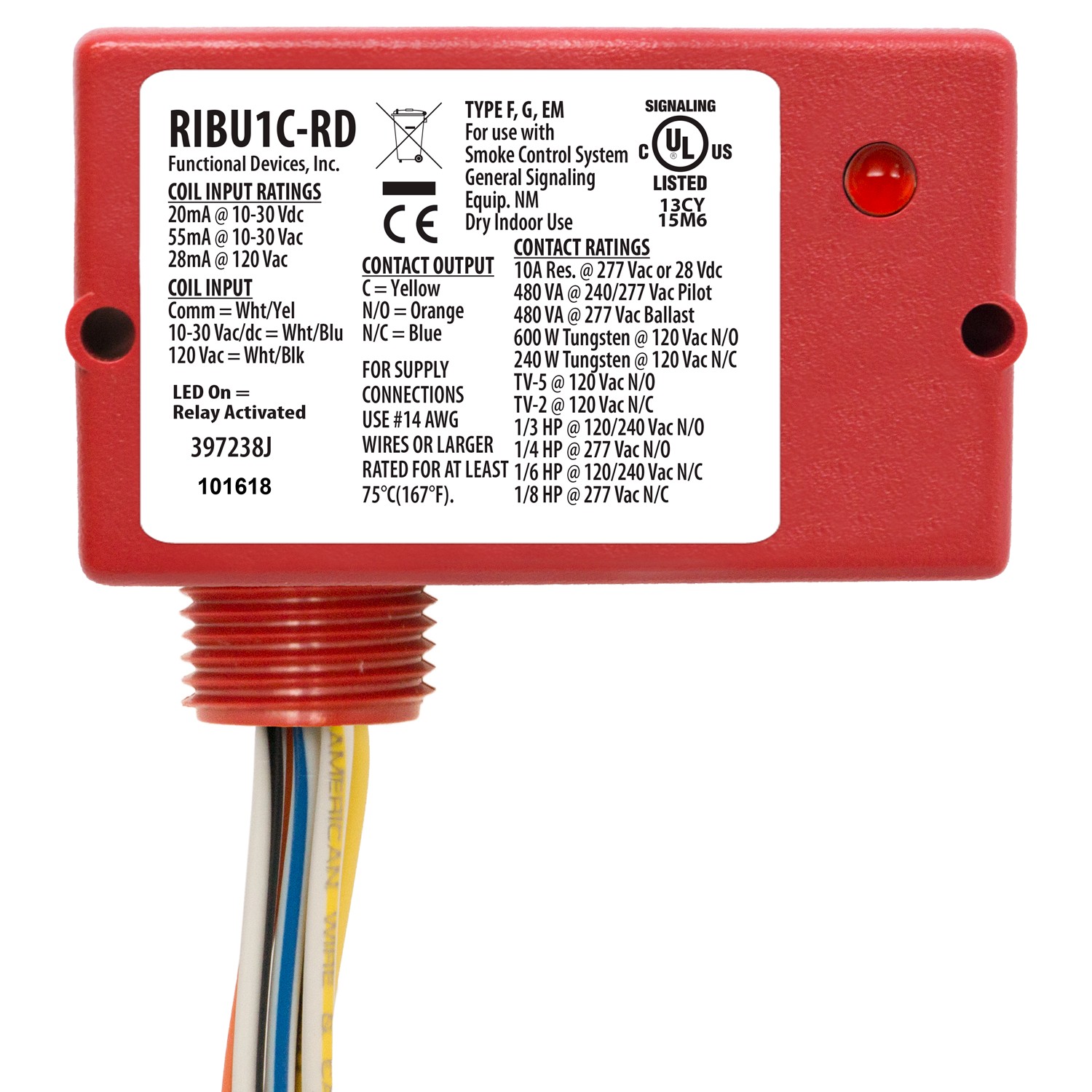Functional Devices RIBU1C-RD electronic component product image