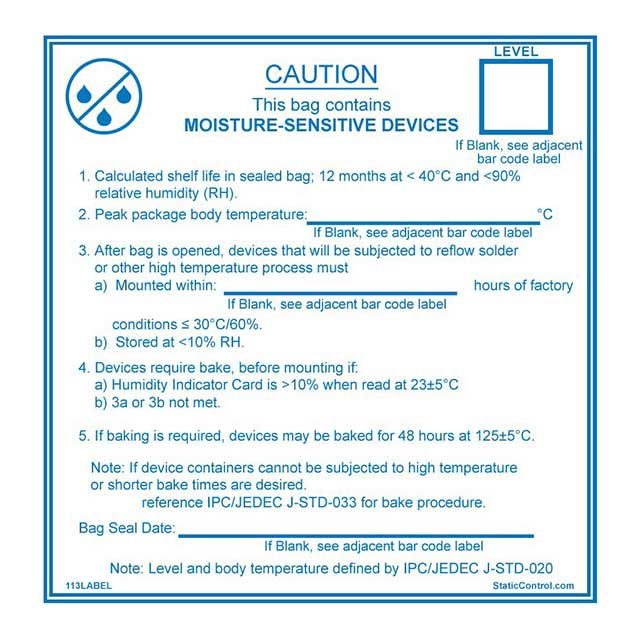 SCS 113LABEL electronic component product image