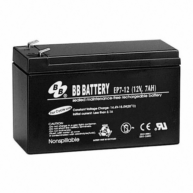 B B Battery EP7-12-T2 electronic component product image