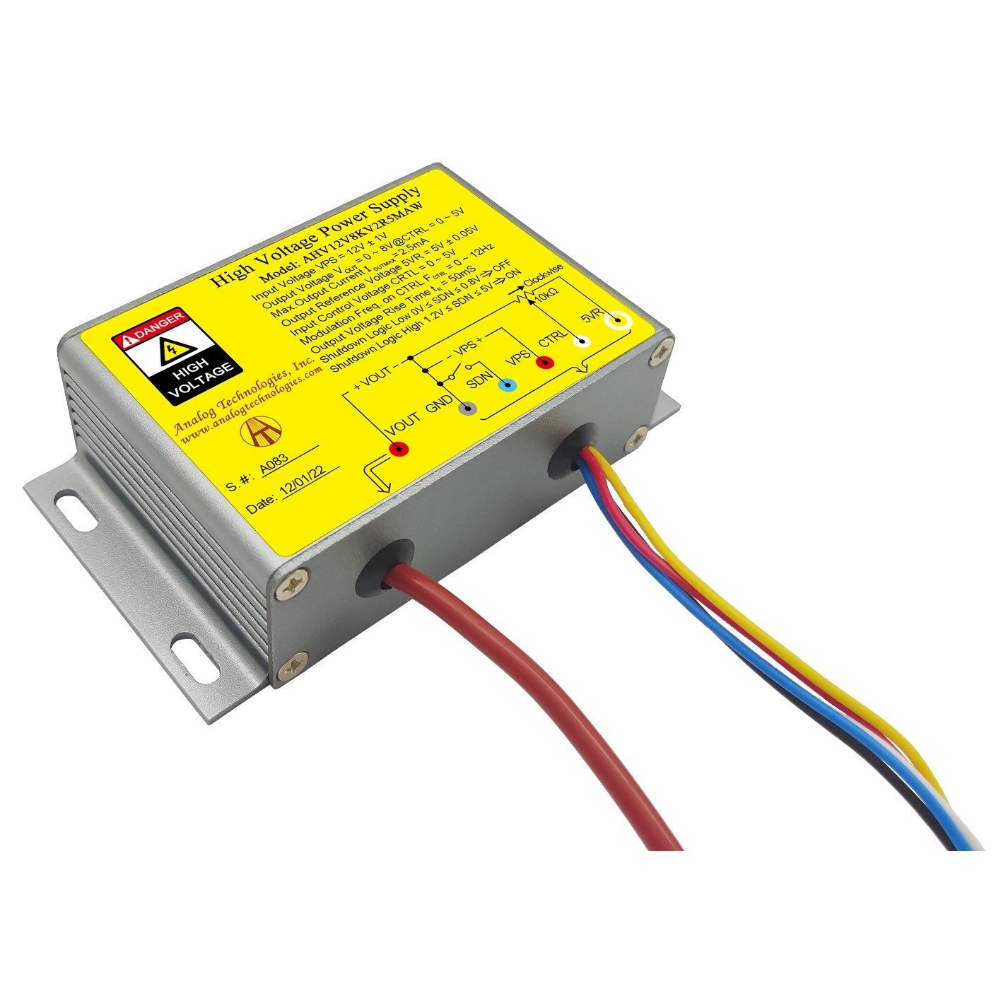 Analog Technologies, Inc. AHV12V8KV2R5MAW electronic component product image