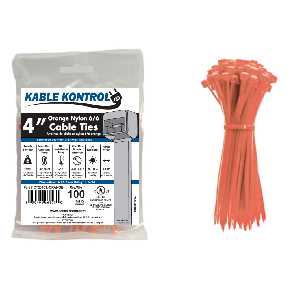 Kable Kontrol CT204CL-ORANGE electronic component product image