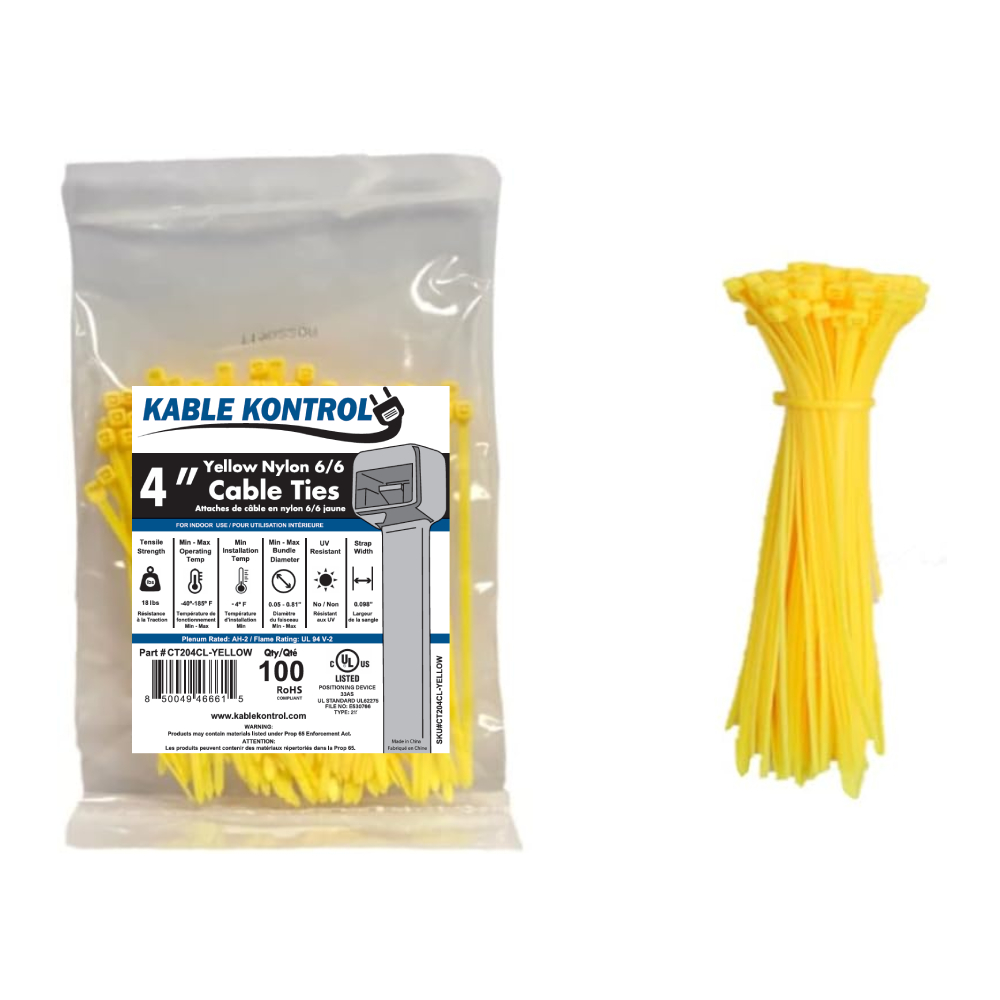 Kable Kontrol CT204CL-YELLOW electronic component product image