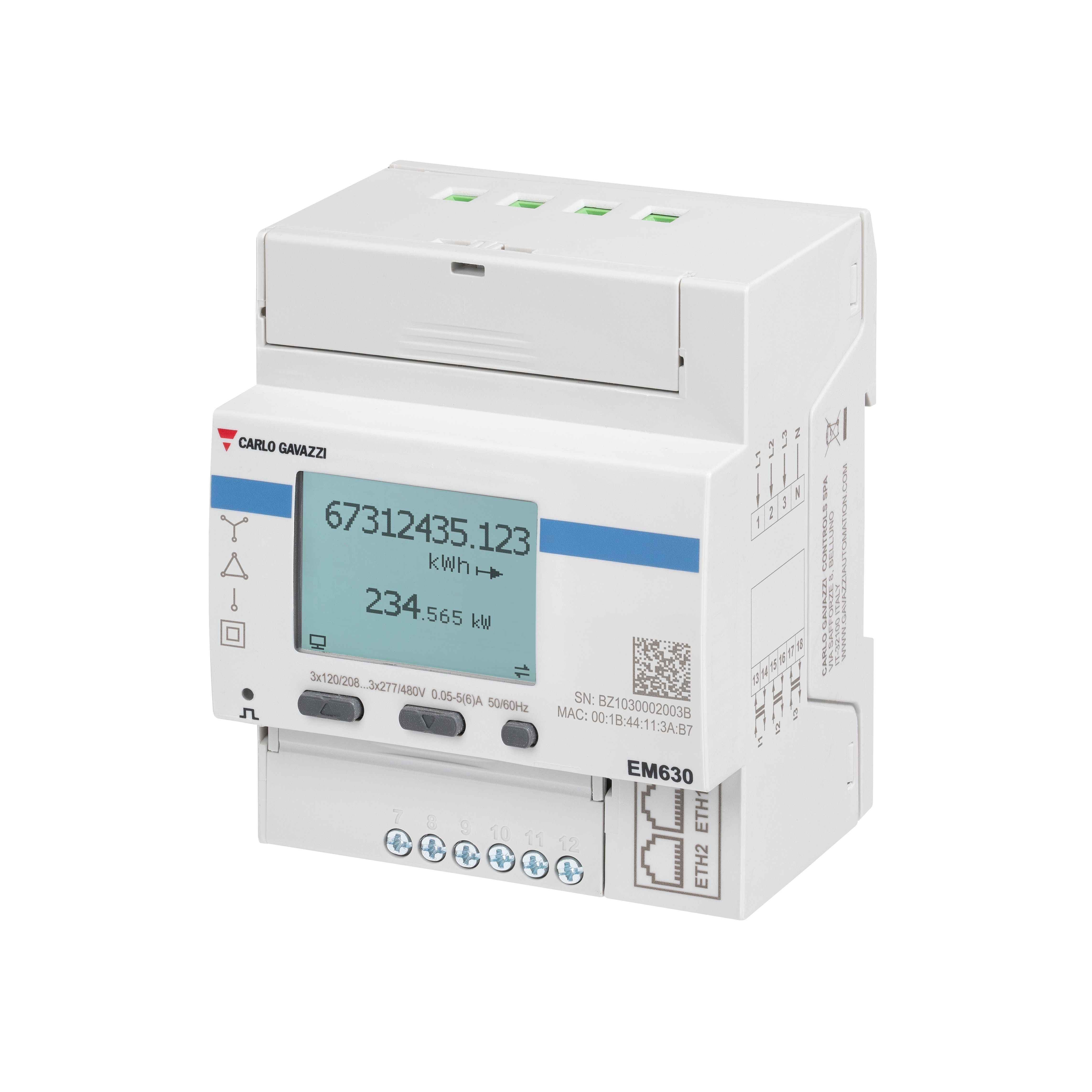 Carlo Gavazzi Inc. EM630BAV53XE2XXX electronic component product image