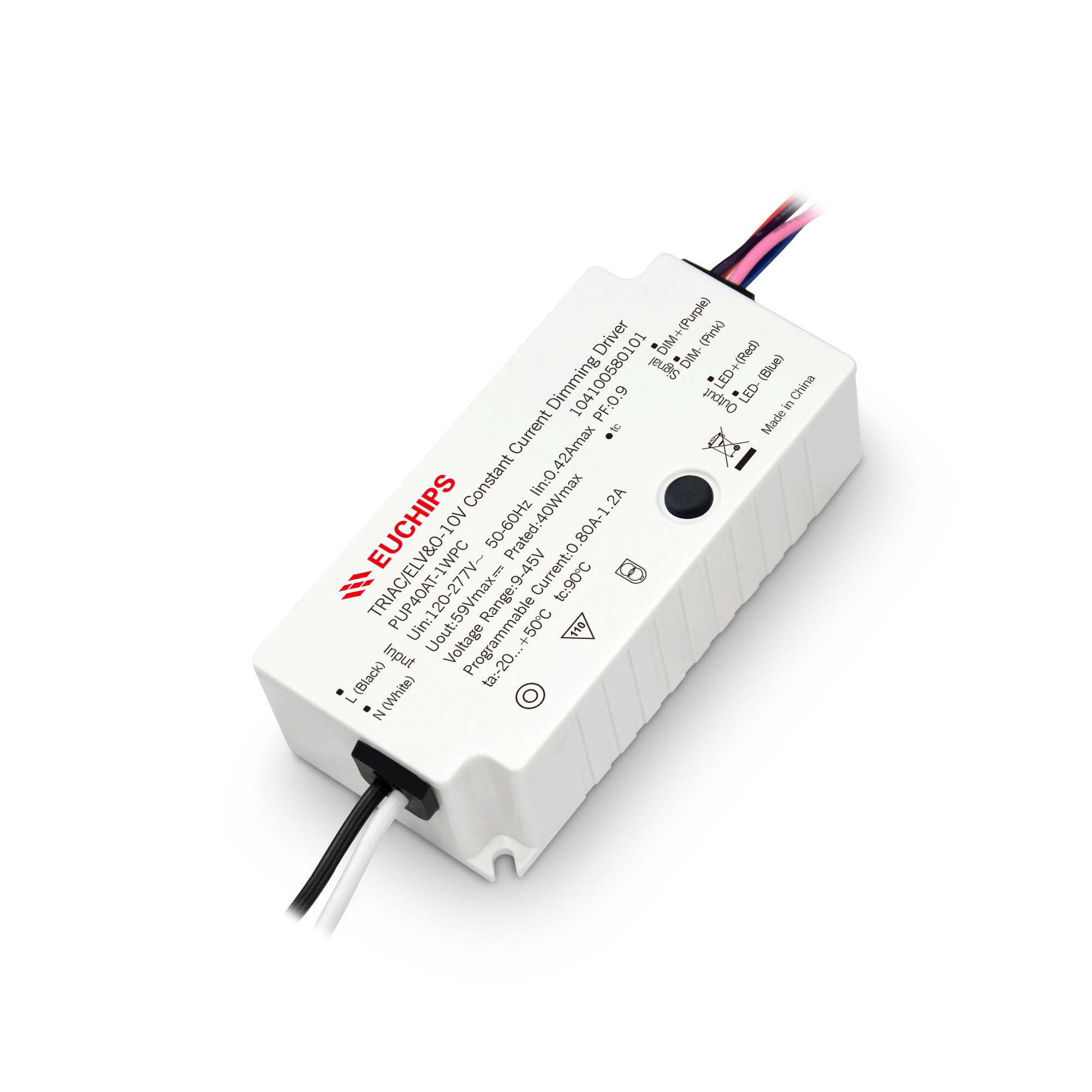 Euchips Electronics Inc PUP40AT-1WPC electronic component product image