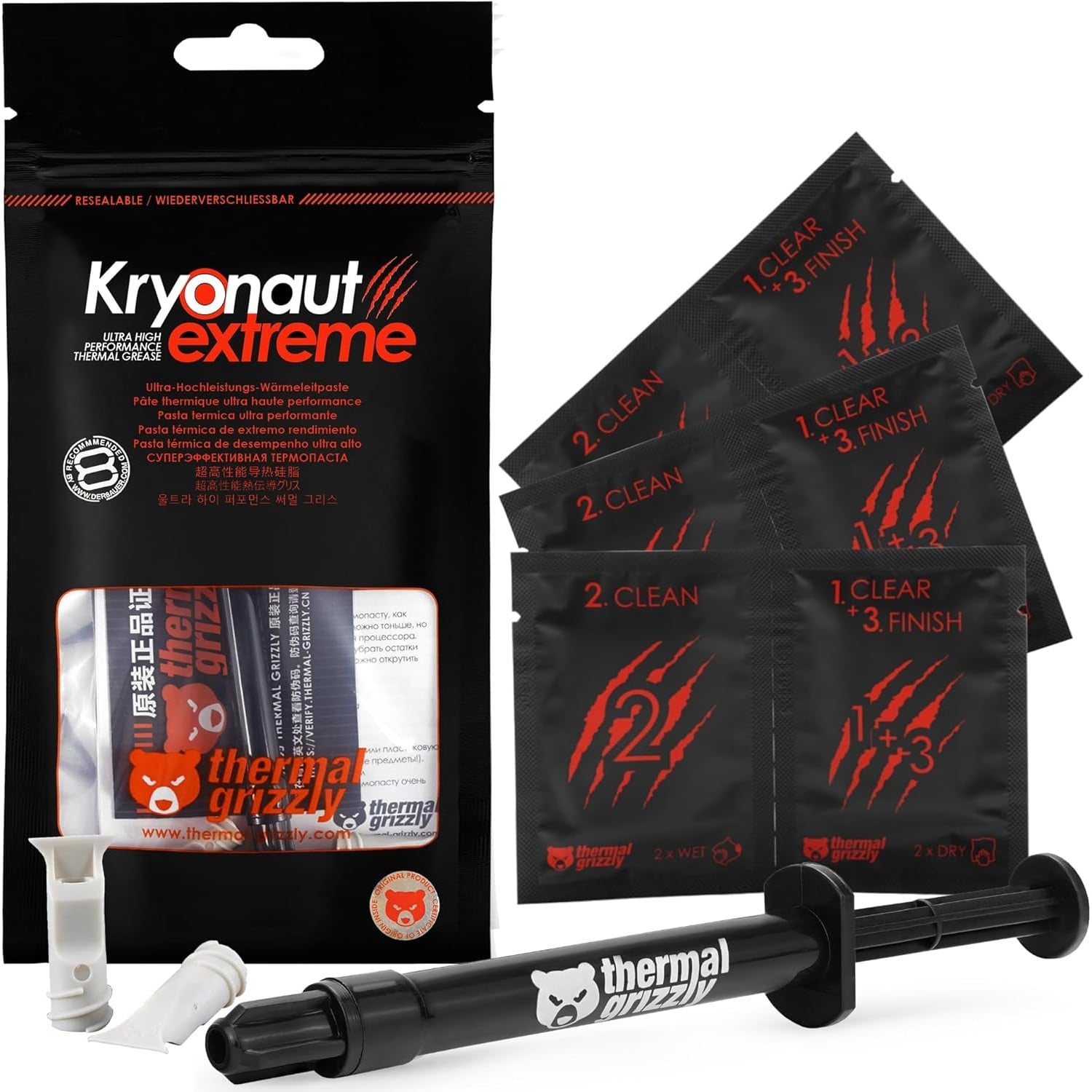 Thermal Grizzly KE-002 Combo with Wipes electronic component product image