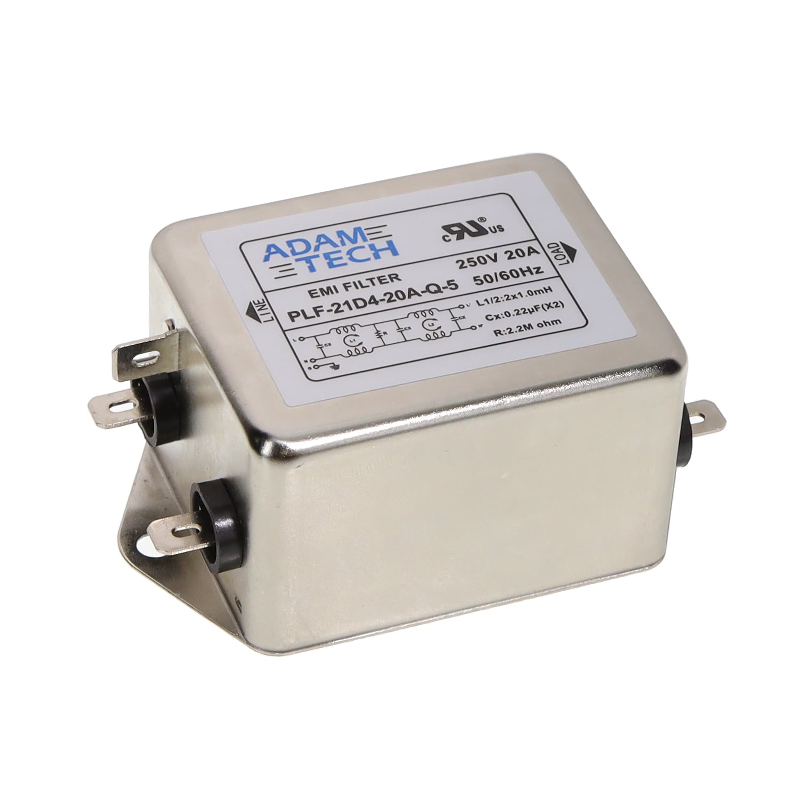 Adam Tech PLF-21D4-20A-Q-5 electronic component product image