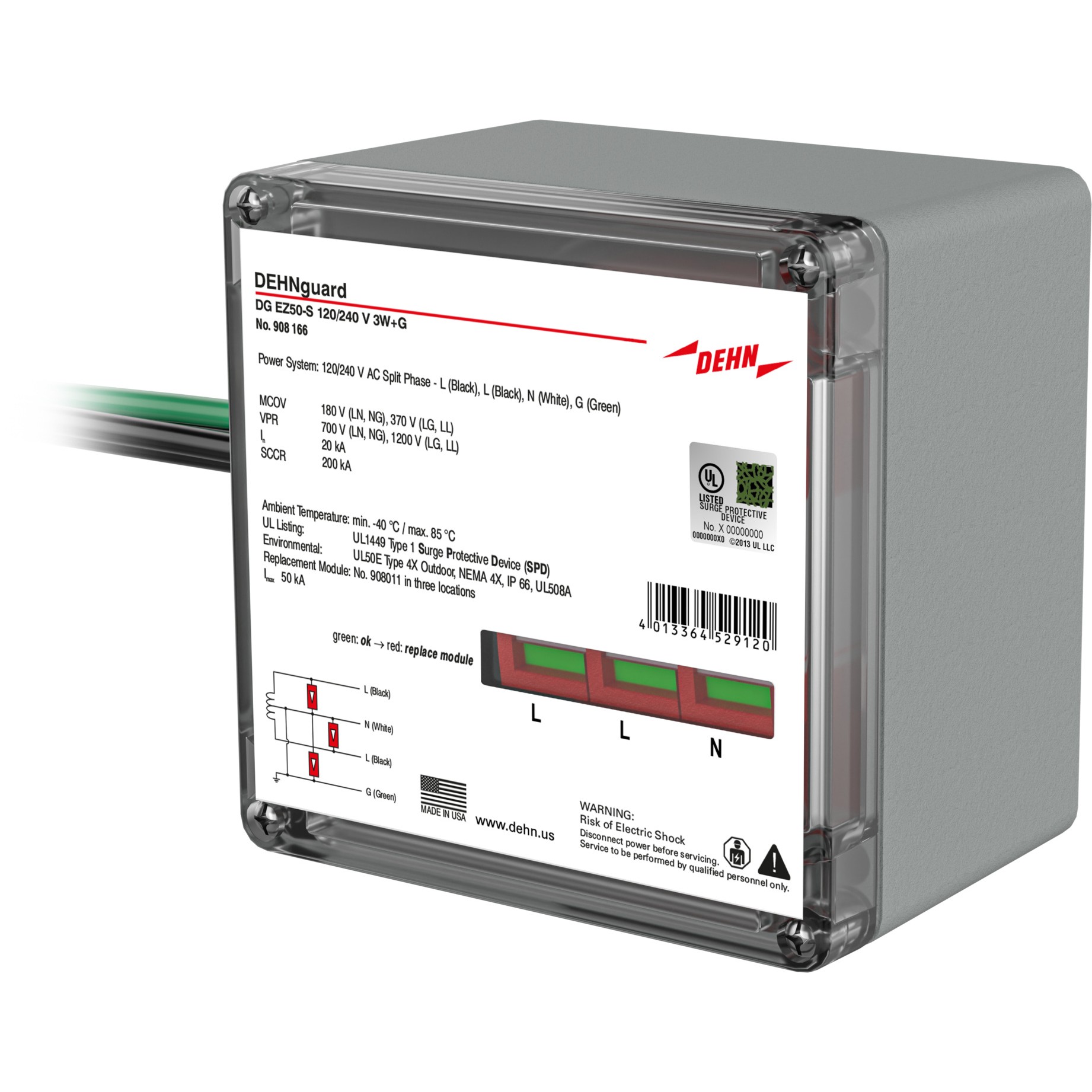 DEHN 908 166 electronic component product image