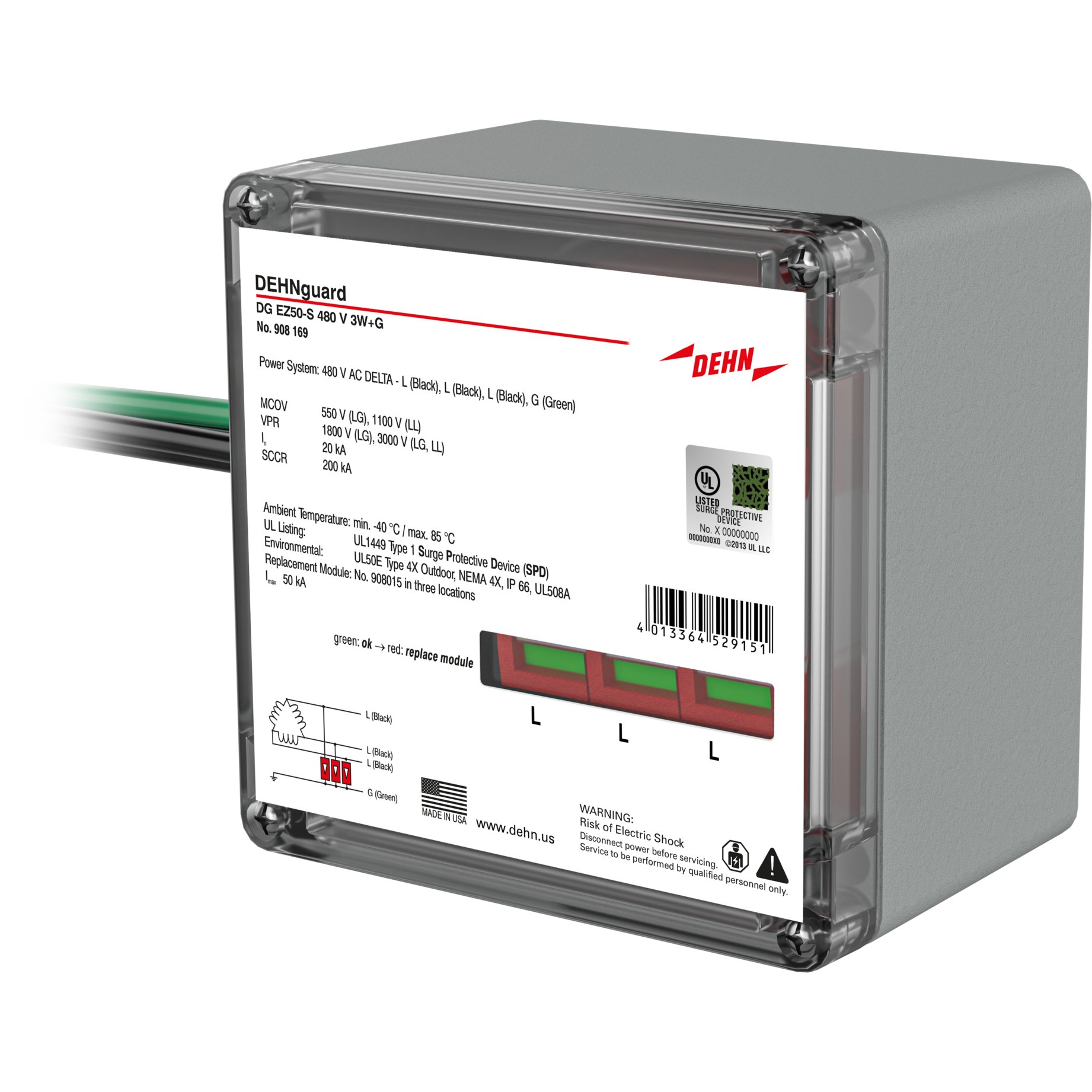 DEHN 908 169 electronic component product image