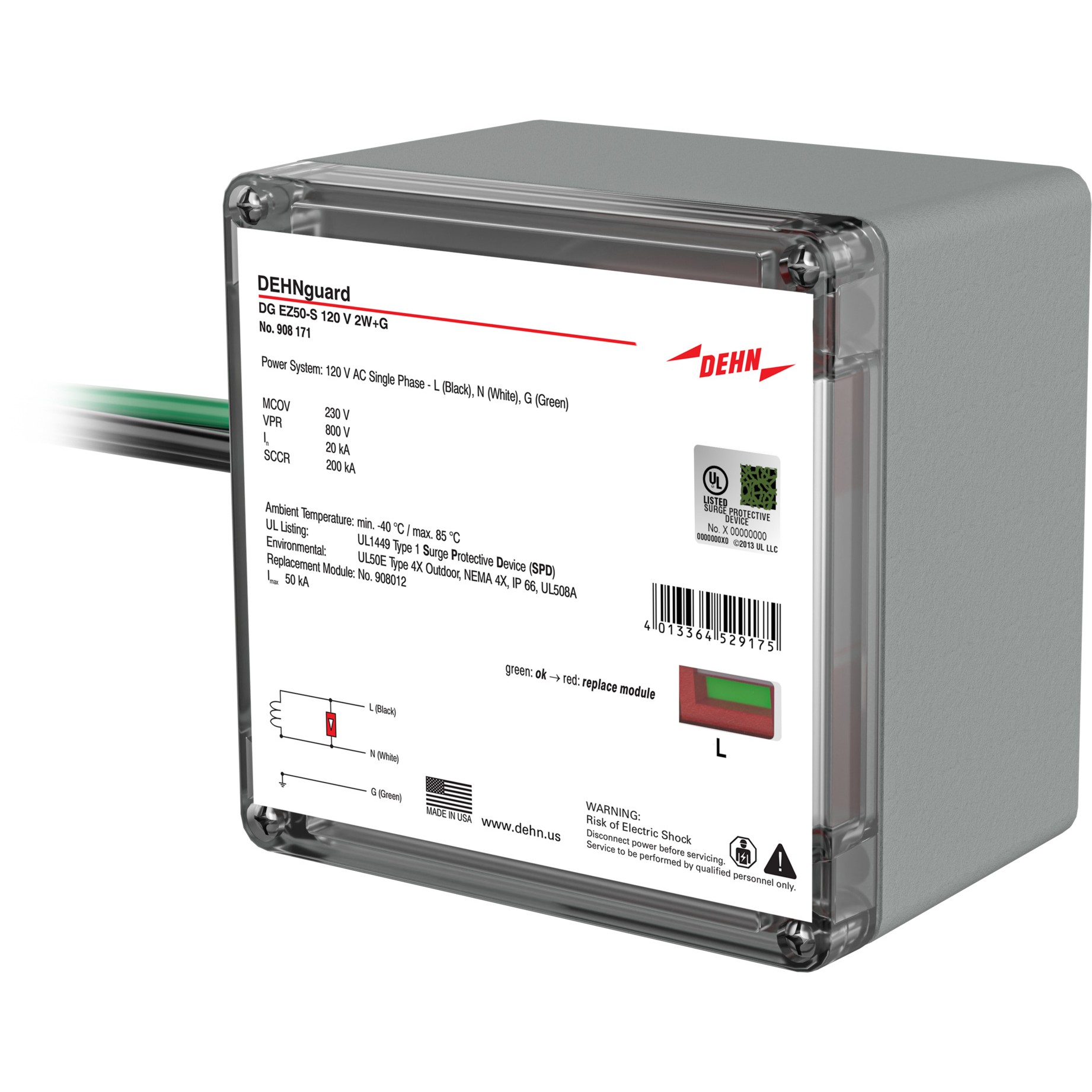 DEHN 908 171 electronic component product image