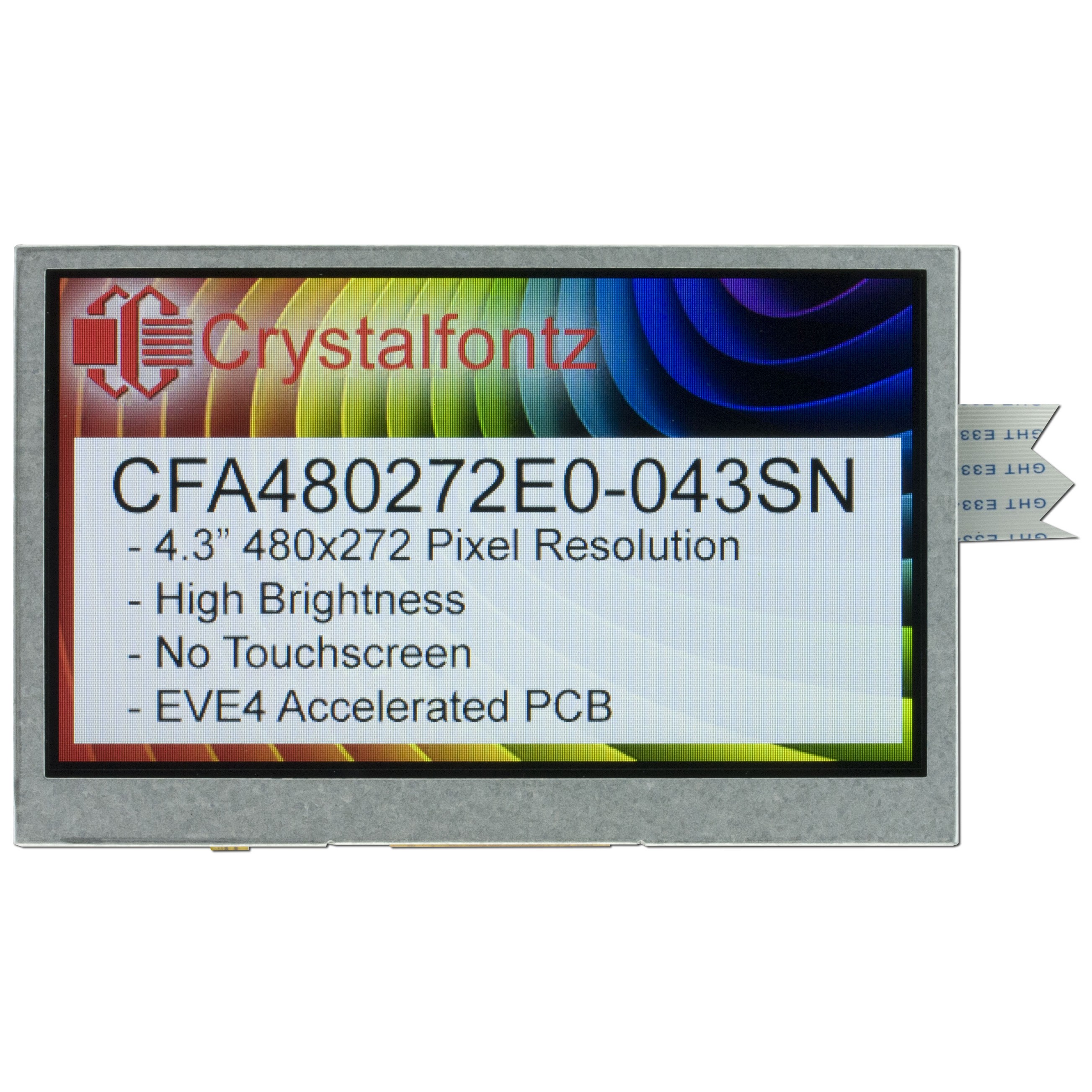 Crystalfontz CFA480272E0-043SN electronic component product image